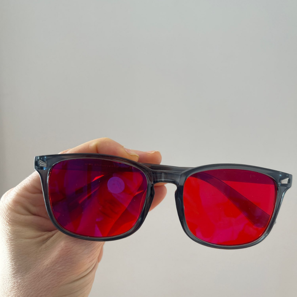 elyen® | Unisex Kırmızı Camlı Mavi Işık Gözlüğü